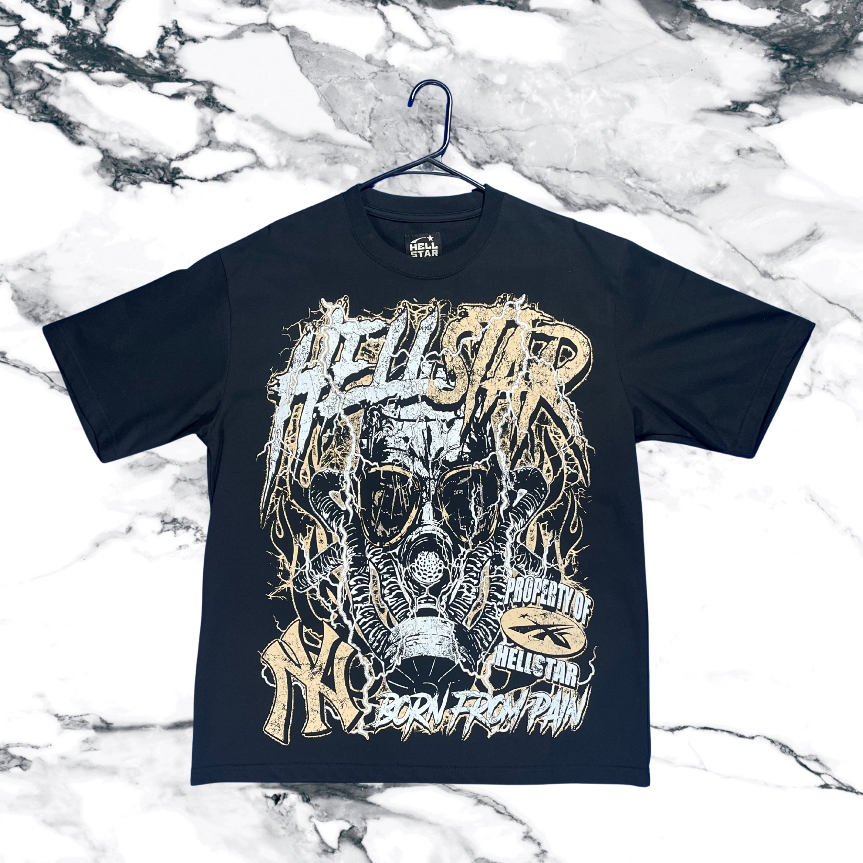 Hell star shirt- blackbiege