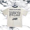 Hell star shirt- white/black