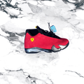 Jordan14 low Ferrari- red/black