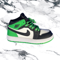 Jordan 1 mid-toddler-black/green/white
