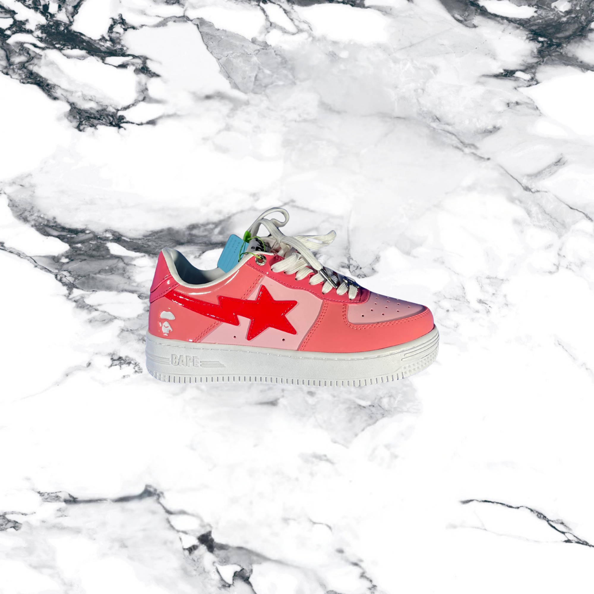 Men’s Bapes- pinkredwhite
