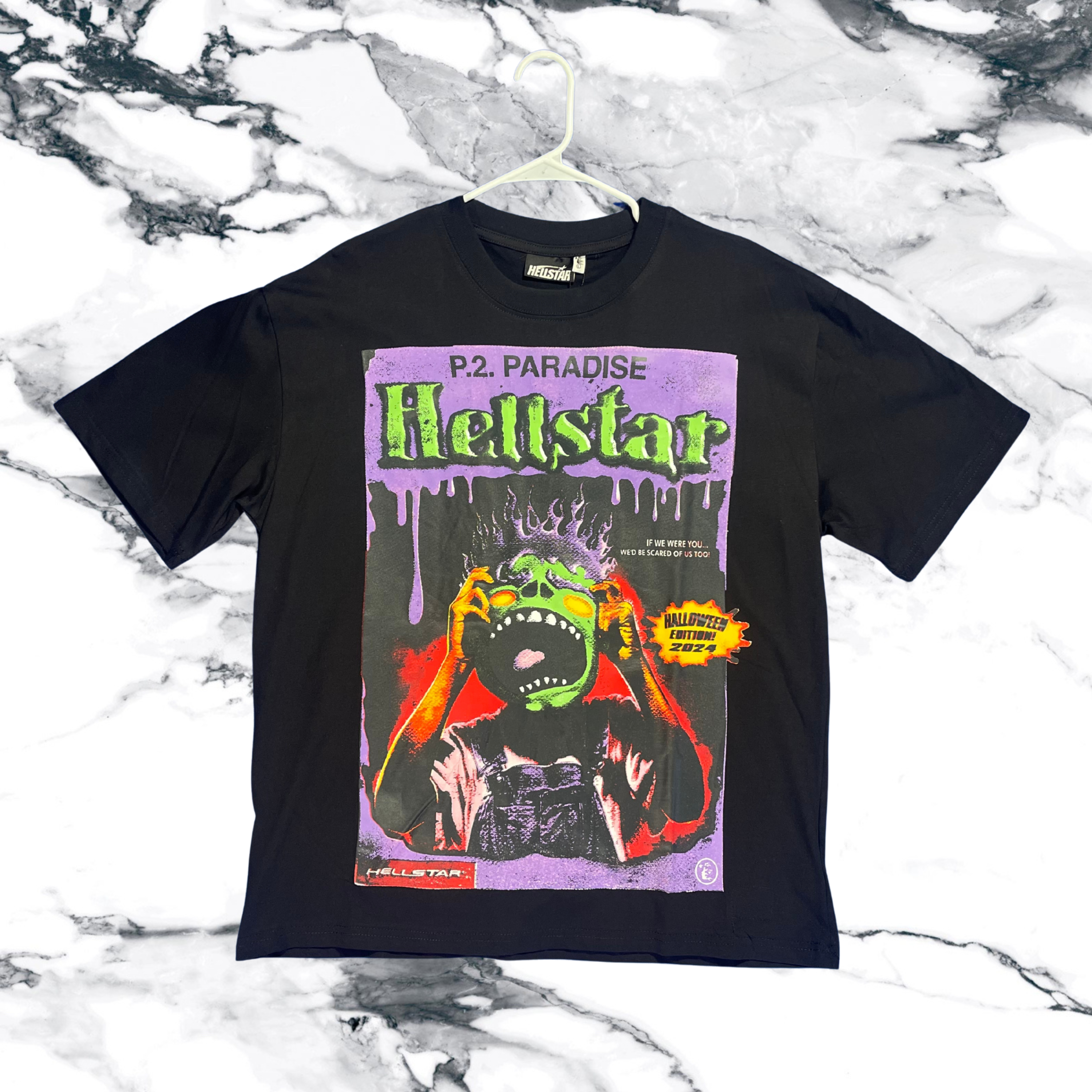 Men’s Hell Star shirt- black/purple/green
