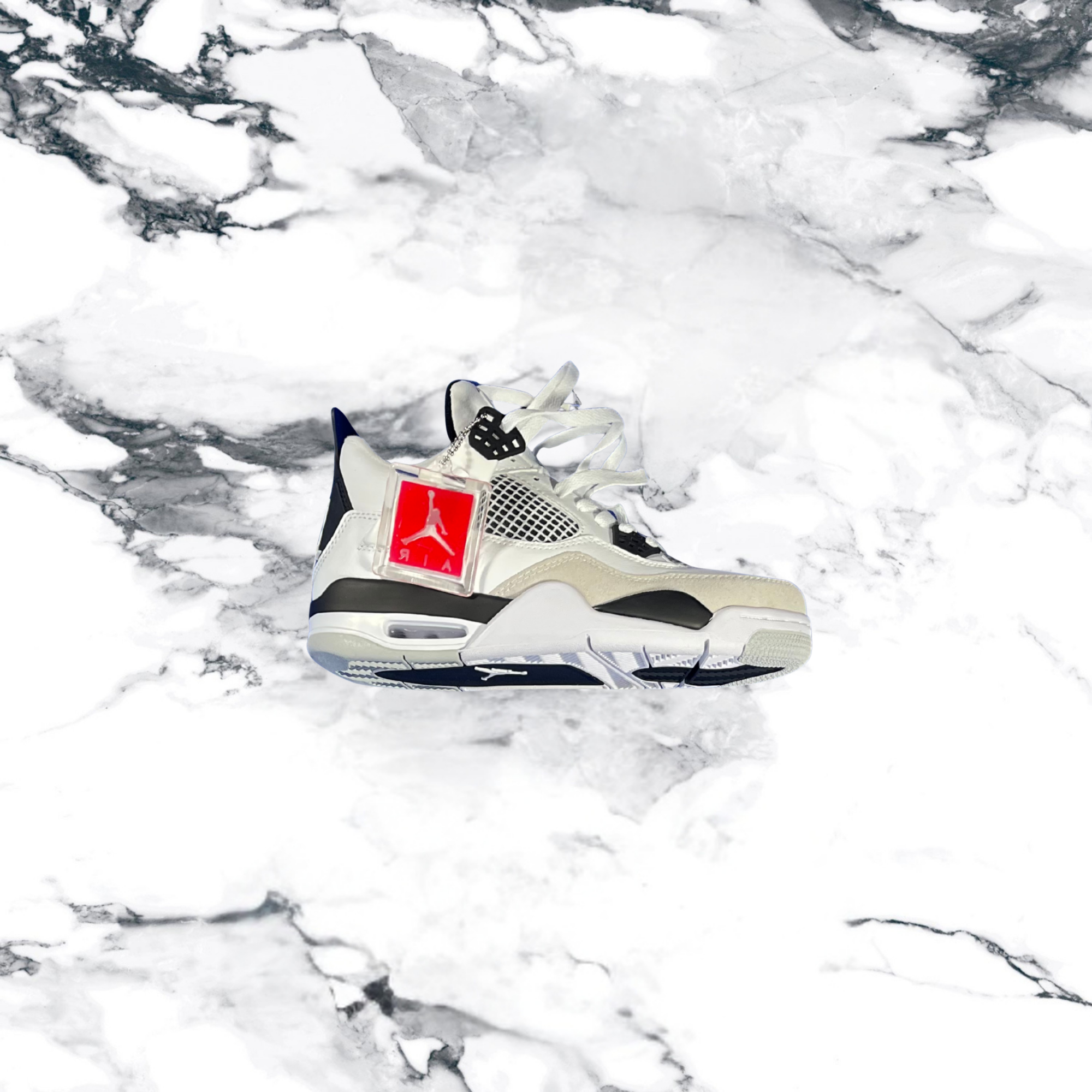 Men’s Jordan 4-black/white/grey
