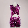 Womens 2pc short set - purple