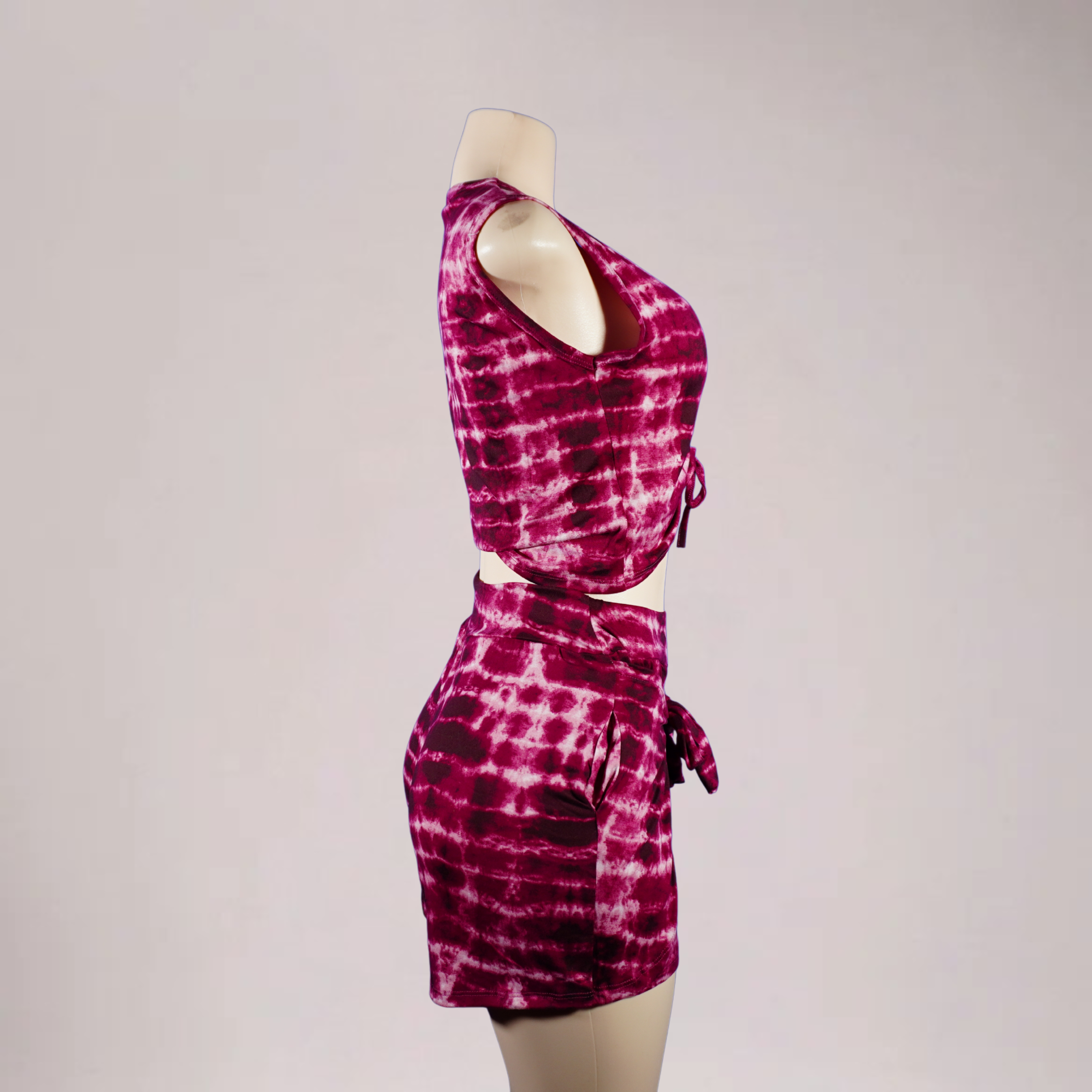 Womens 2pc short set - purple
