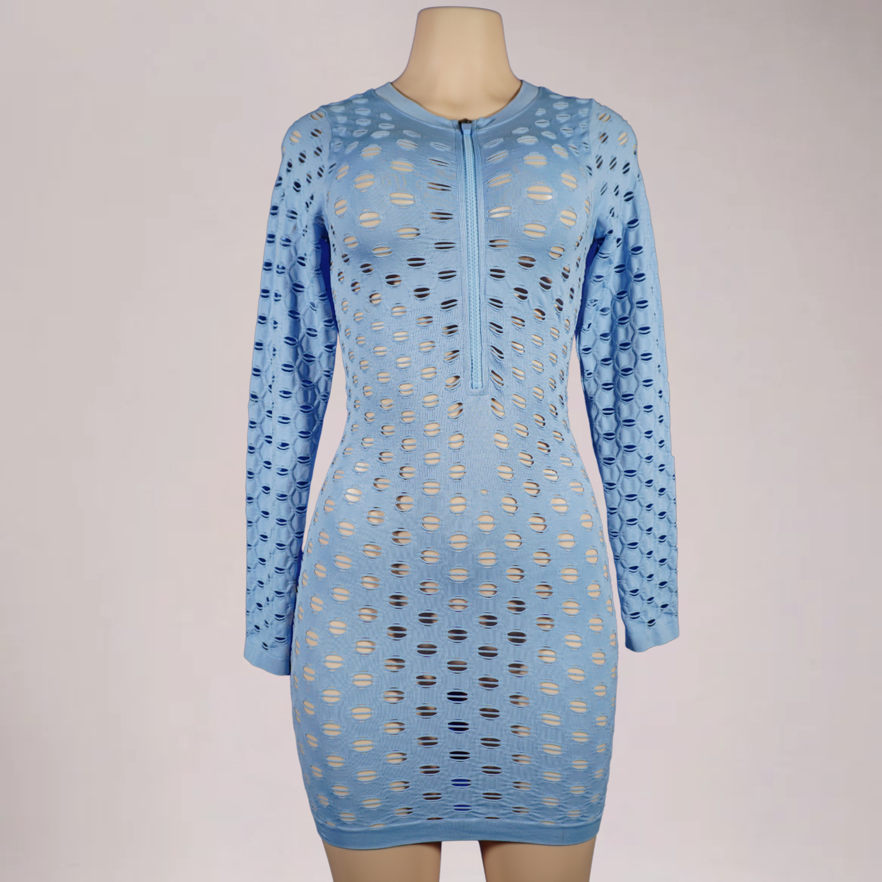 Women’s hole dress- sky blue