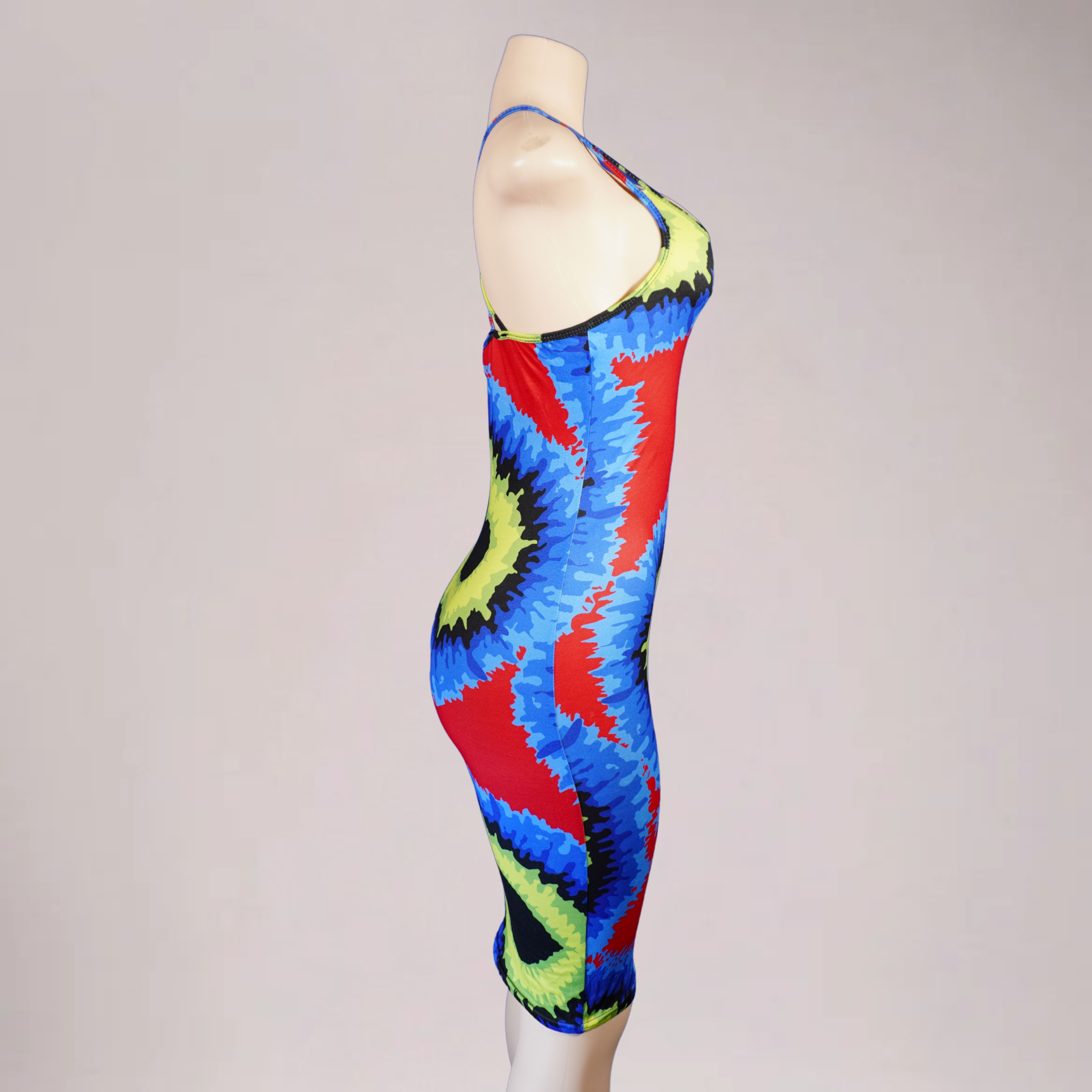 Women Maxi dress- multi/heart dress
